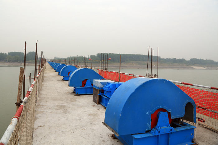 三河閘除險加固工程已完成啟閉機安裝和主要土建工作量